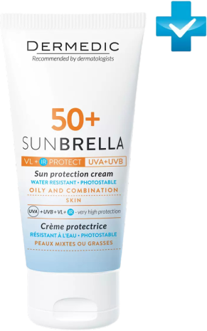 Dermedic Sunbrella Солнцезащитный крем SPF50+ для жирной и комб кожи 50 г 1 шт