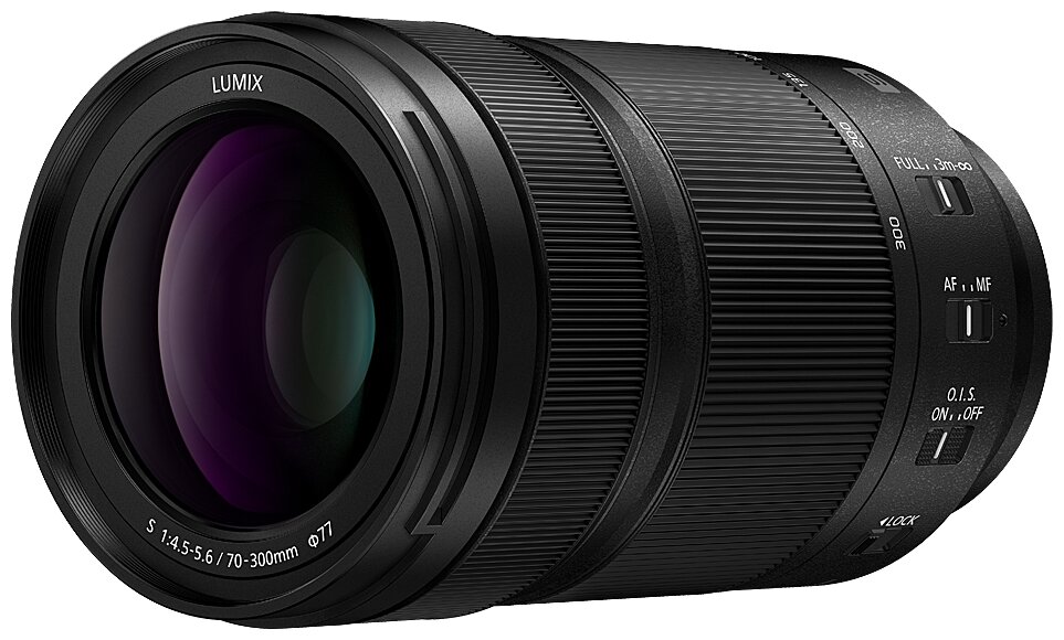 Объектив Panasonic Lumix S 70 300mm f/4.5 5.6 (S-R70300E), черный