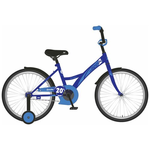 Велосипед NOVATRACK Strike 2020 городской подростковый рама 20 колеса 20 синийчерный 117кг 203strike bl22 1892100₽