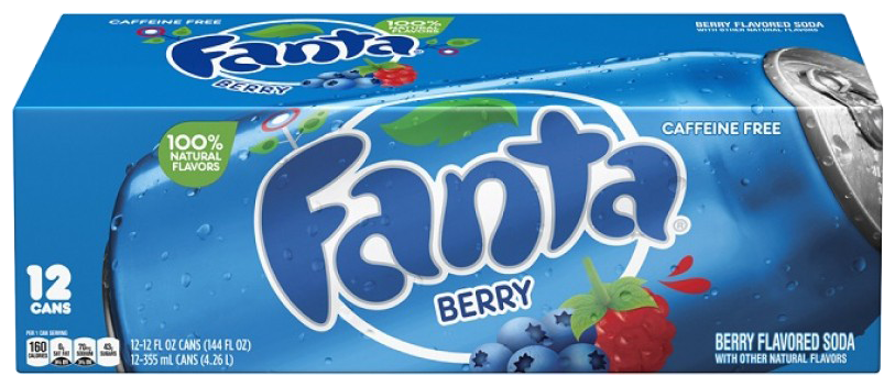 Газированный напиток Fanta Berry, США, 0.355 л, 12 шт. - фотография № 5