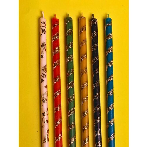 Набор из 6 цветных свечей, магические свечи