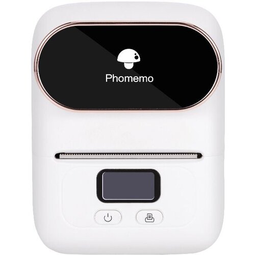 Термопринтер для печати этикеток c Bluetooth Phomemo M110 White