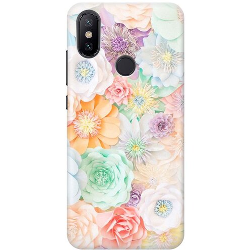 фото Cиликоновый чехол на xiaomi mi 6x / mi a2 / сяоми ми 6х / ми а2 с принтом "цветочное многообразие" gosso