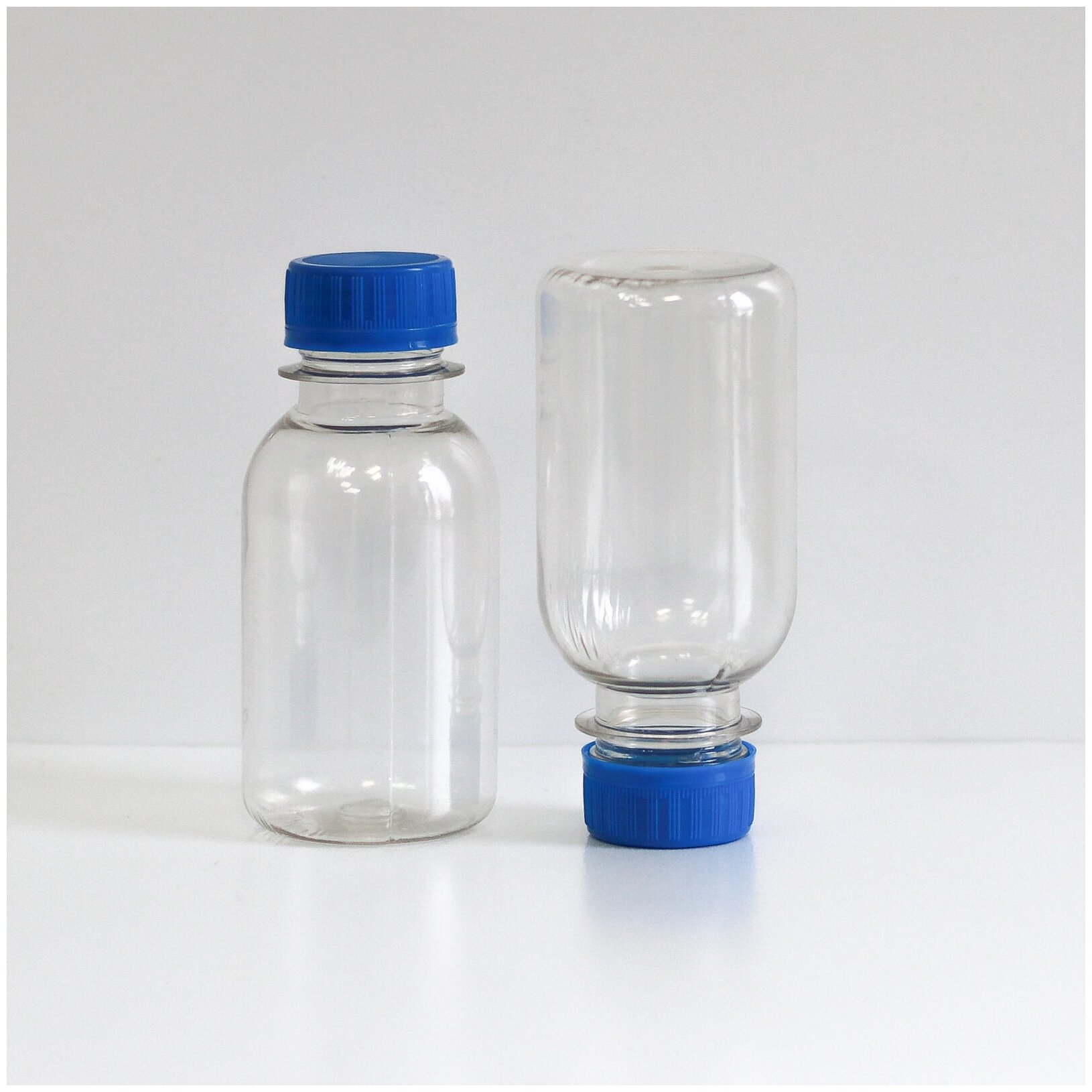 Бутылочка маленькая, флакон с крышкой для хранения / дорожный пластиковый для жидкостей, емкость 2 шт по 100 мл - фотография № 3