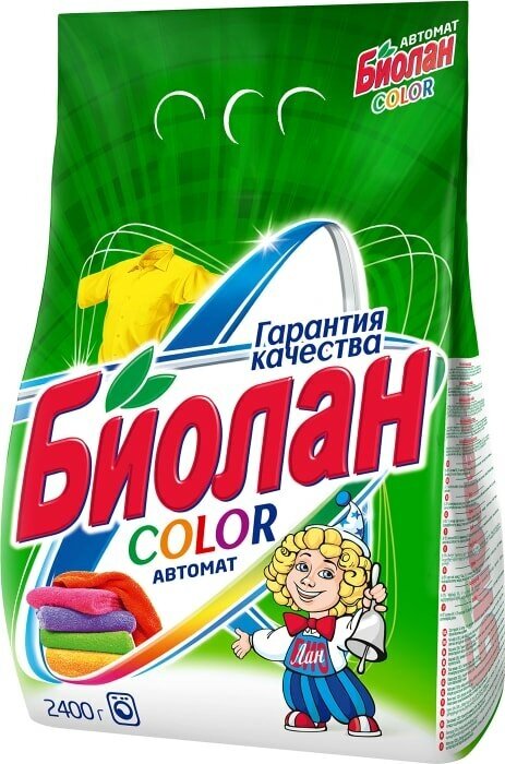 Стиральный порошок Биолан Color автомат 2.4кг