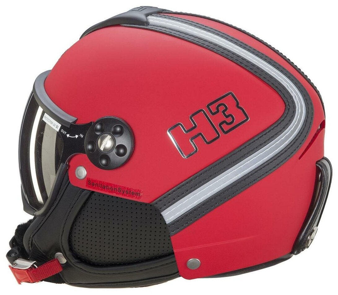 Зимний шлем с визором HMR 2022-23 H3 Red Passion (см:57-58)