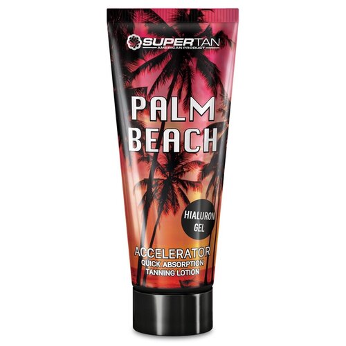 Ускоритель загара SuperTan Palm Beach для загара в солярии и на солнце, 200 ml. ускоритель загара palm beach омолаживающий с гиалуроновой кислотой 15 мл