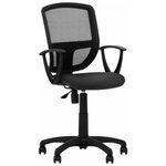Офисное кресло РАДОМ Betta GTP, обивка: текстиль, цвет: сиденье ткань c-11 (черная) - спинка сетка черная - изображение