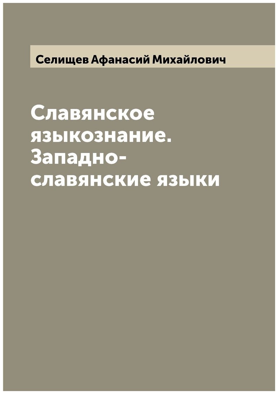 Славянское языкознание. Западно-славянские языки