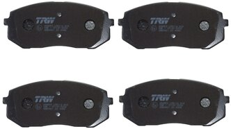 Дисковые тормозные колодки передние TRW GDB3461 для Hyundai ix35, Kia Sportage, Kia Carens (4 шт.)