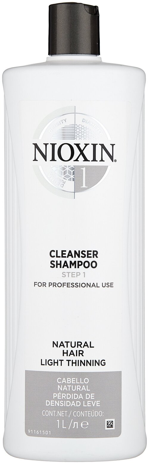 Nioxin шампунь System 1 Cleanser Step 1, 1000 мл