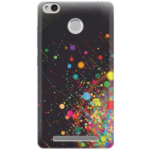 фото Cиликоновый чехол на xiaomi redmi 3 pro / сяоми редми 3 про с принтом "яркое настроение" gosso