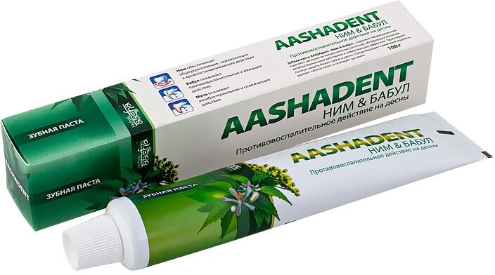 Зубная паста Aashadent Ним - Бабул, 100 г