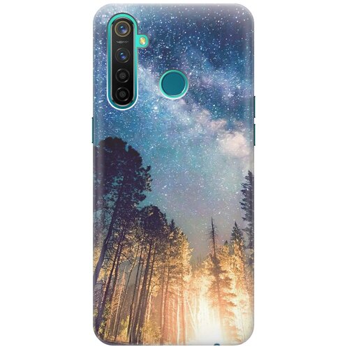 фото Cиликоновый чехол на realme 5 pro / рилми 5 про с принтом "млечный путь" gosso