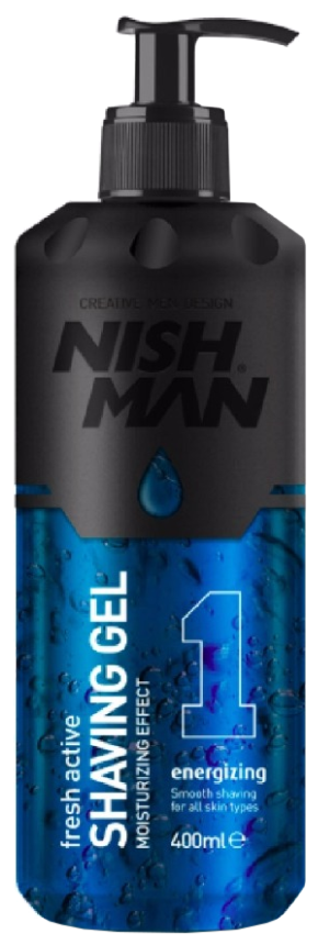 Освежающий гель для бритья Fresh Active NISHMAN, 400 мл