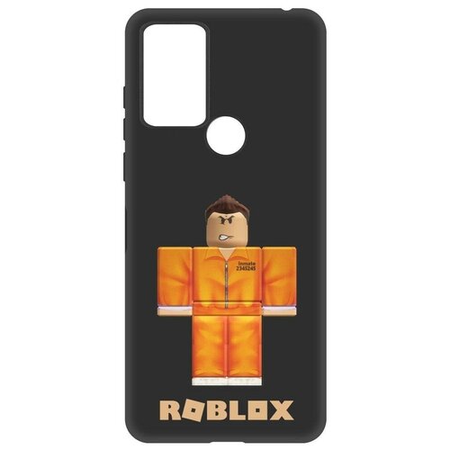 Чехол-накладка Krutoff Soft Case Roblox-Заключенный для TCL 305 черный чехол накладка krutoff soft case roblox рэдклифф для tcl 305 черный