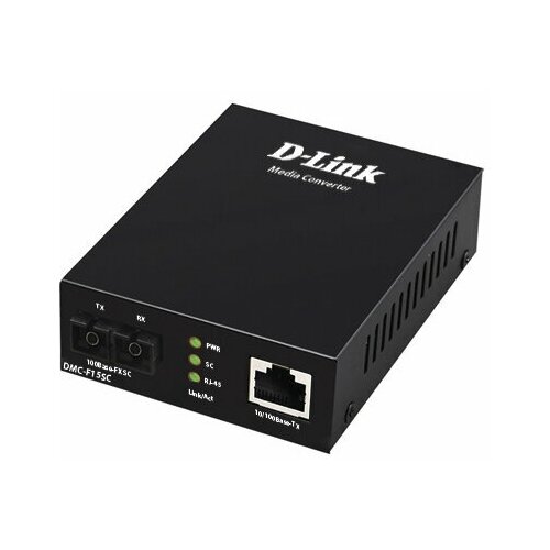 Медиаконвертер D-Link DMC-F15SC/B1A медиаконвертер d link dmc f02sc b1a