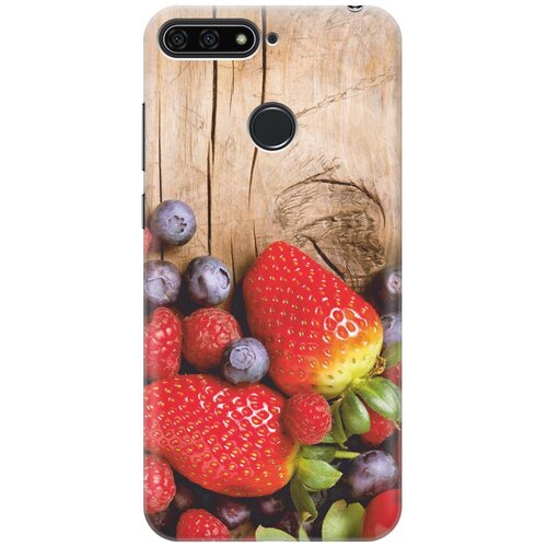 фото Cиликоновый чехол на honor 7c pro / huawei y7 pro (2018) / хонор 7с про / хуавей у7 про (2018) с принтом "дерево фруктов" gosso