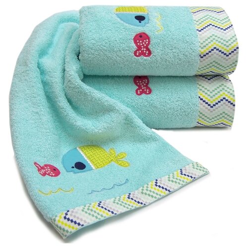 фото Tana home collection детское полотенце more цвет: бирюзовый (70х130 см) br41879