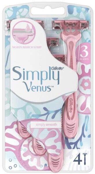 Gillette Venus 3 Simply станки женские одноразовые 4 шт