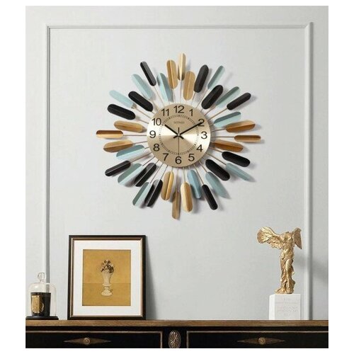 Часы настенные/бесшумные/большие/металлические/дизайнерские для гостиной, офиса