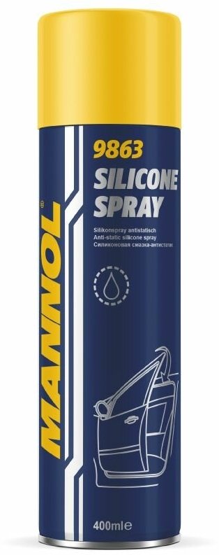 MANNOL 9863 Смазка водоотталкивающая силиконовая Silicone Spray 400мл