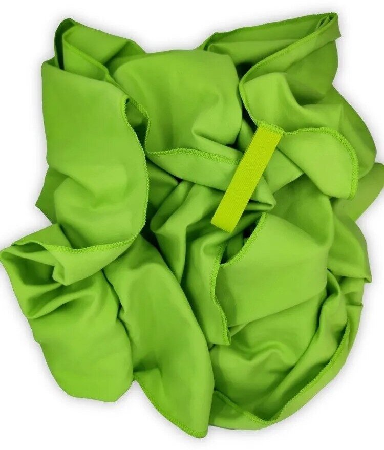 Полотенце спортивное из микрофибры 80*130см зеленое - фотография № 13