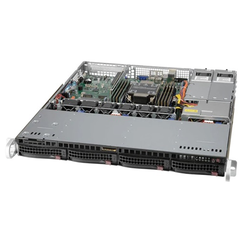 Supermicro Серверная платформа NEW Supermicro SuperServer 1U 510P-MR no CPU(1)Scalable/TDP 220W/ DIMM(8)/SATARAID HDD(4)LFF /2x1GbE/1xFHHL, M2/400W