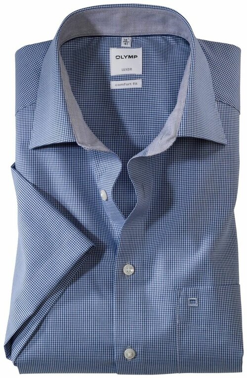 Рубашка OLYMP, размер 40, синий