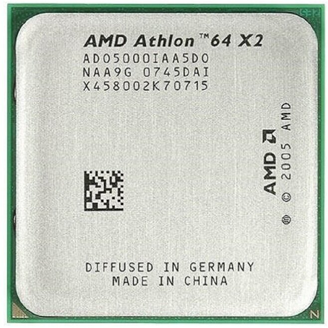 Процессор AMD Athlon 64 X2 5000+ Brisbane AM2,  2 x 2600 МГц, OEM