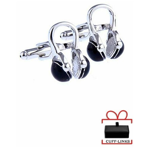 запонки лайнер cuff links Запонки , серебряный, черный