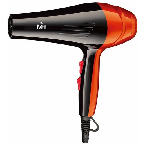 Фен для волос MC-6702, черный, оранжевый