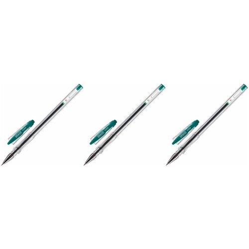 Ручка гелевая неавтоматическая Attache City,0,5мм, зеленый, Россия 3 штуки ручка гелевая неавтоматическая attache city 0 5мм синий россия 3 штуки