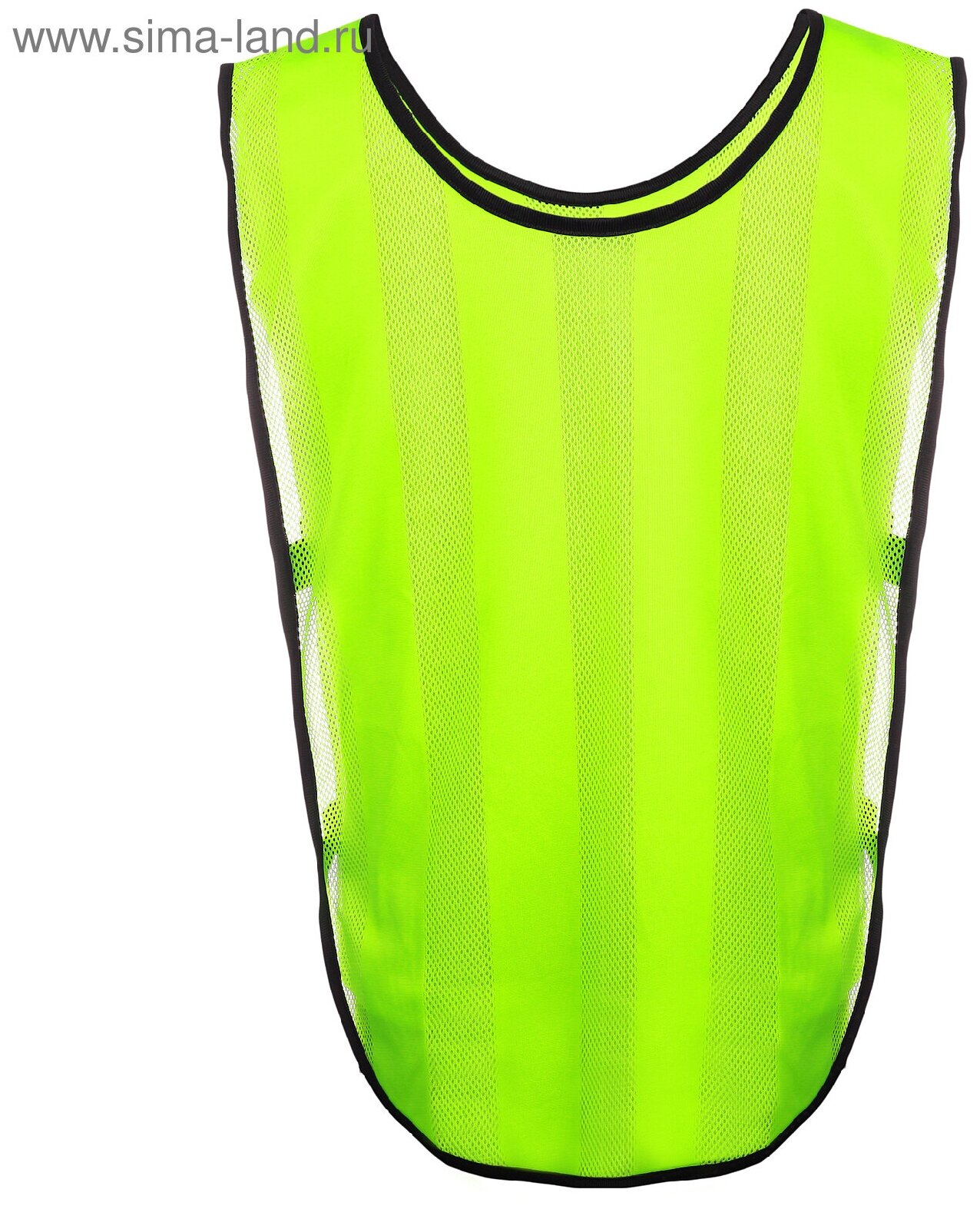 Манишка футбольная на резинке, цвет салатовый
