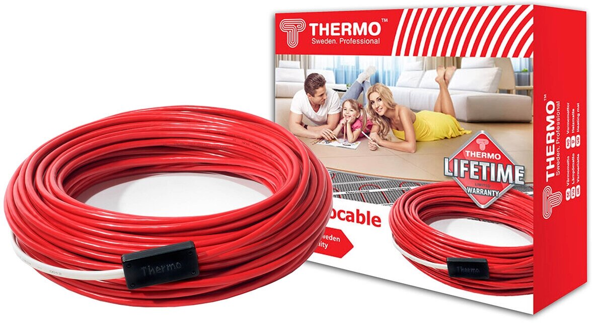 Нагревательный кабель Thermocable SVK-20 8 м. (до 1,5 м²)