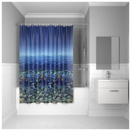 фото Штора для ванной 180*180 см (peva) "iddis" p25pv11i11