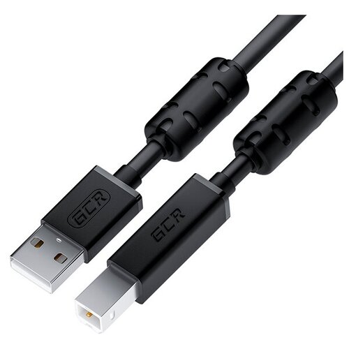 Аксессуар GCR Prof USB 2.0 AM/BM 5m Black GCR-52420