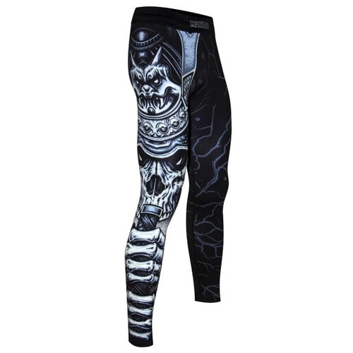 фото Компрессионные штаны athletic pro. samurai skull black msp-132 s