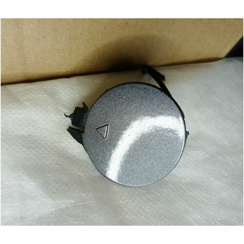 Заглушка в цвет под крюк Hyundai solaris 1 Хендай Соларис (2014-2017) SAE -CARBON GREY- Серый металлик