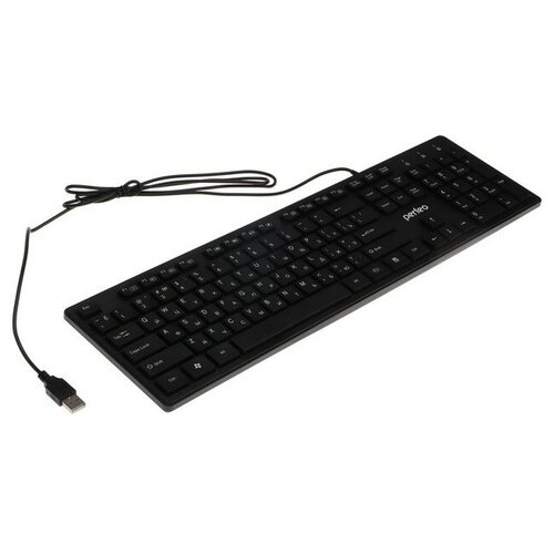 Клавиатура Perfeo CONTENT проводная мембранная 104 клавиши USB чёрная 109000₽