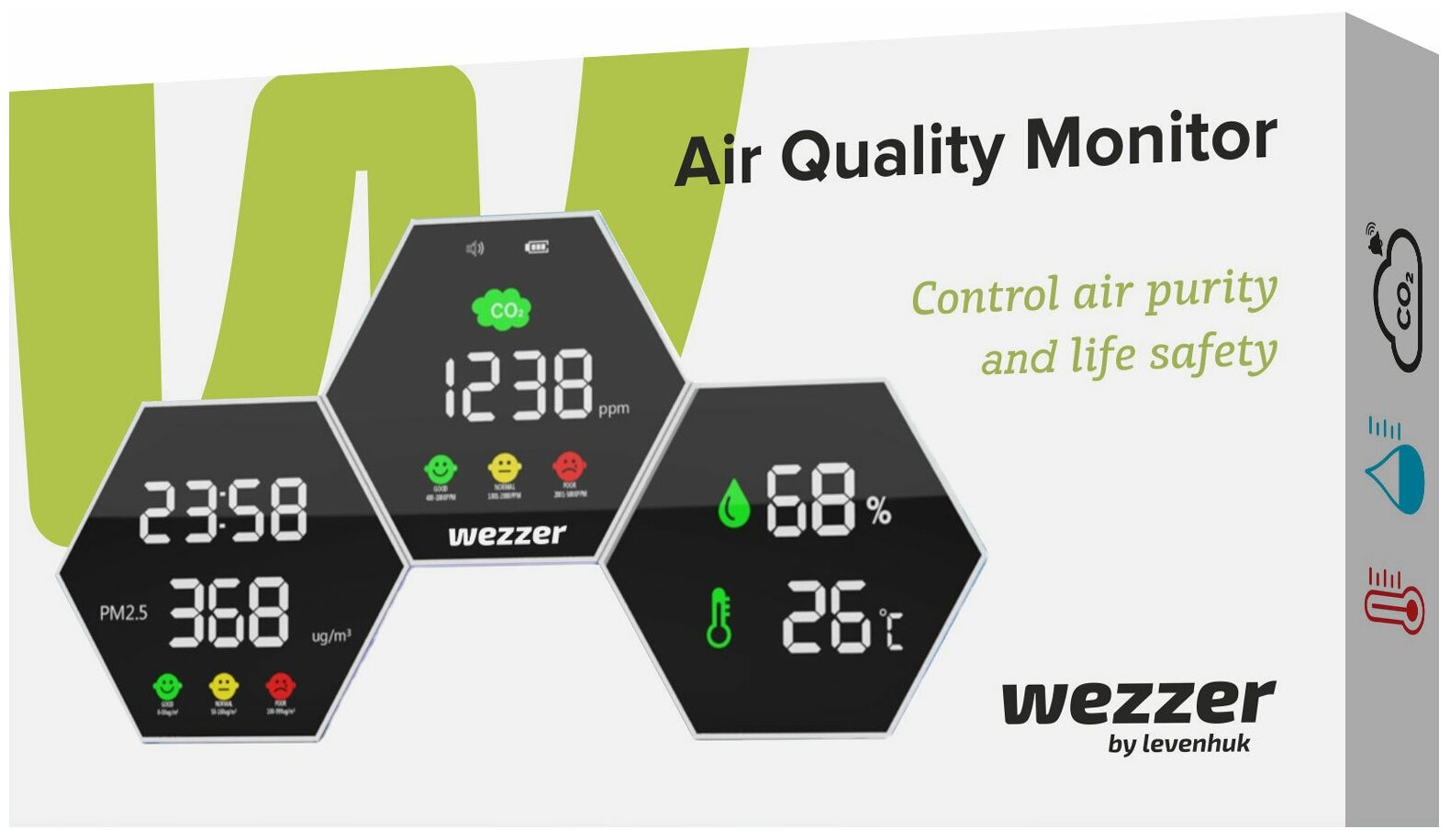 Монитор качества воздуха Levenhuk Wezzer Air PRO DM50 - фотография № 4