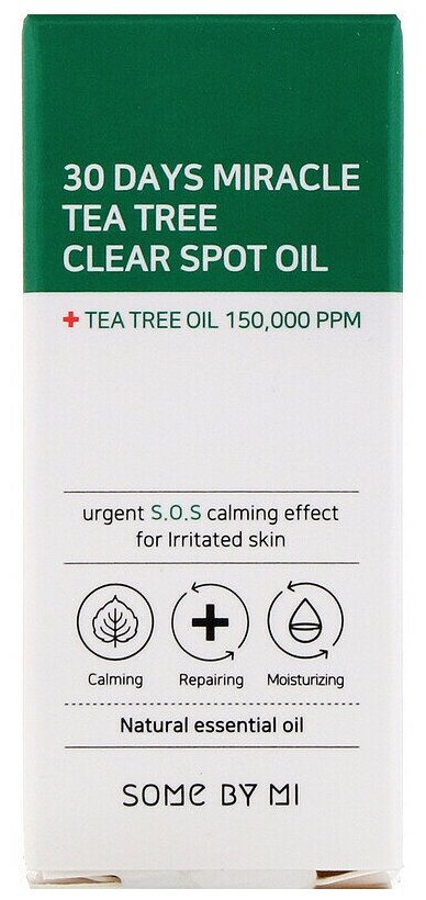 Масло с чайным деревом для проблемной кожи 30DAYS MIRACLE TEA TREE CLEAR SPOT OIL 10ml the SAEM - фото №2