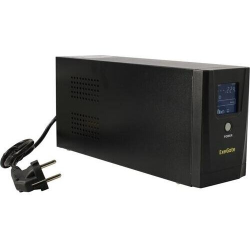 ИБП Exegate SpecialPro Smart LLB-650. LCD. AVR.1SH.2C13. RJ. USB ибп exegate specialpro unb 650 led avr 1sh 2c13 rj usb