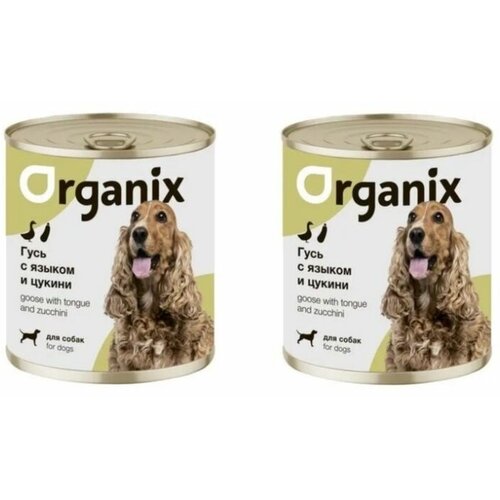 Консервы для собак Organix Рагу из гуся с языком и цуккини 750 гр х 2 шт