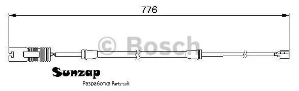 BOSCH 1987474925 Датчик износа тормозных колодок BMW 3 (E36), Z3 передний BOSCH