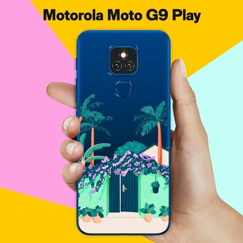 Силиконовый чехол на Motorola Moto G9 Play Забор / для Моторола Мото Джи9 Плэй силиконовый чехол на motorola moto g9 play no panic для моторола мото джи9 плэй