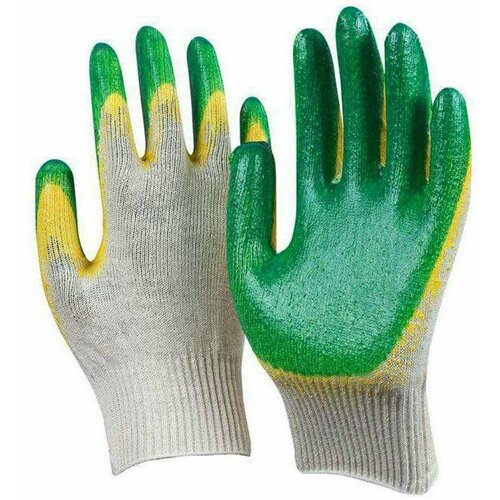 Рабочие перчатки 100 пар рабочие перчатки acssel утепленные 5 пар вспененное латексное покрытие двойной облив пальцев