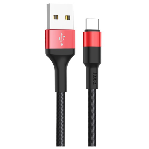 Кабель HOCO X26 Xpress charging data cable for Type-C 1M, 3.0А, black＆red кабель hoco кабель hoco x26 xpress charging data cable for type c 1m 3 0а black＆red 1 м черный красный