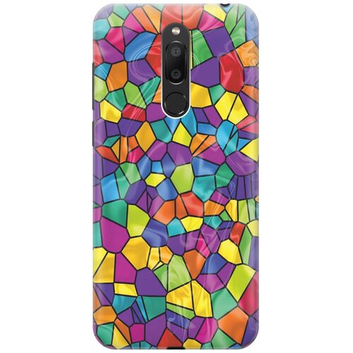 фото Cиликоновый чехол на meizu m6t / мейзу 6т с принтом "яркая мозаика" gosso