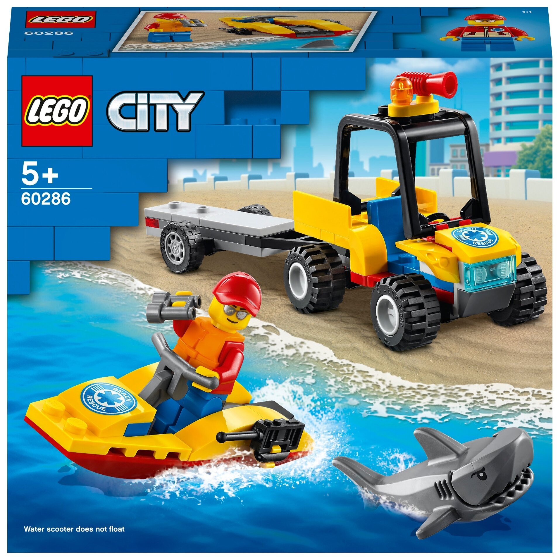 Конструктор LEGO City Great Vehicles 60286 Пляжный спасательный вездеход